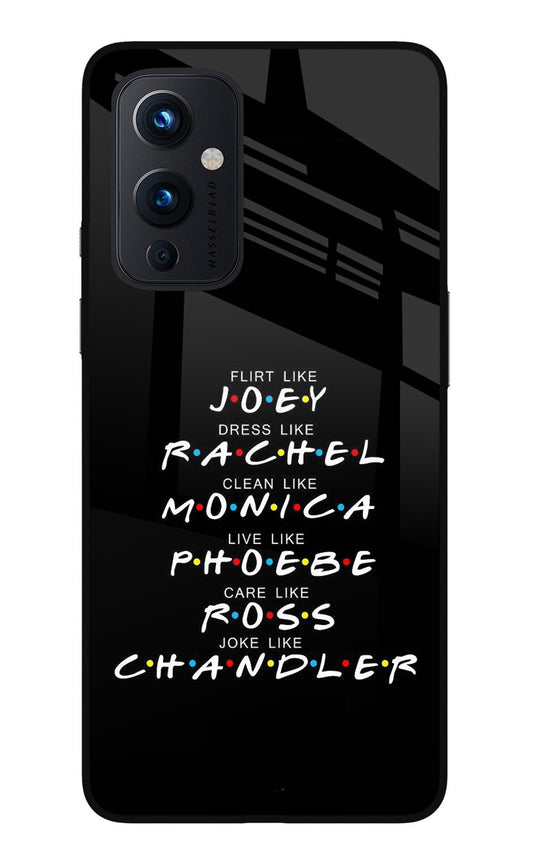 FRIENDS Character Oneplus 9 Glass Case