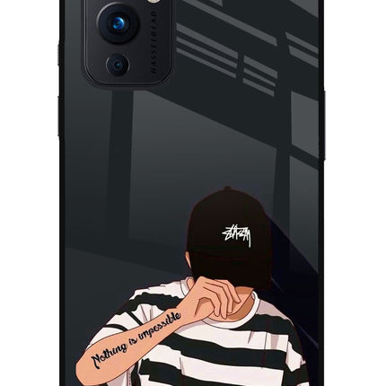 Aesthetic Boy Oneplus 9 Glass Case