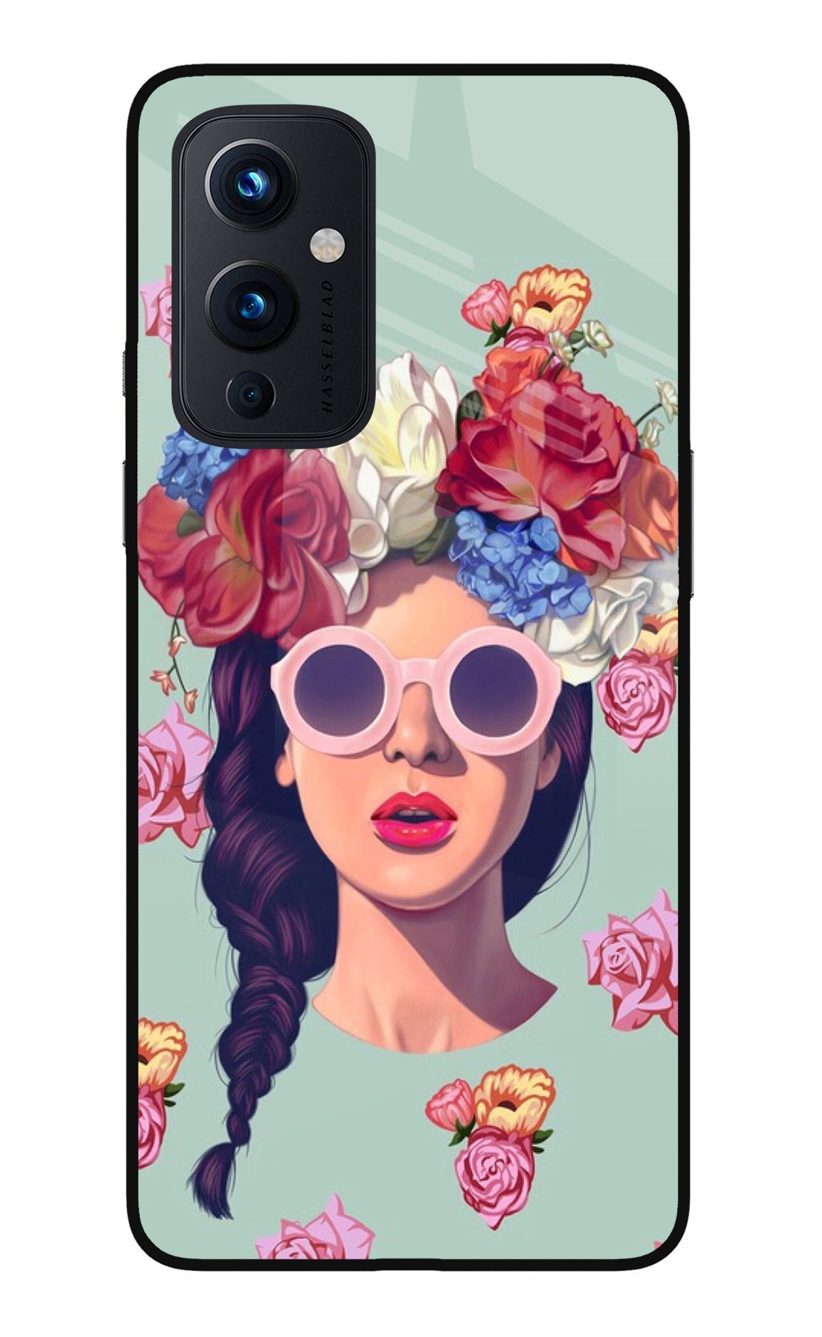 Pretty Girl Oneplus 9 Glass Case