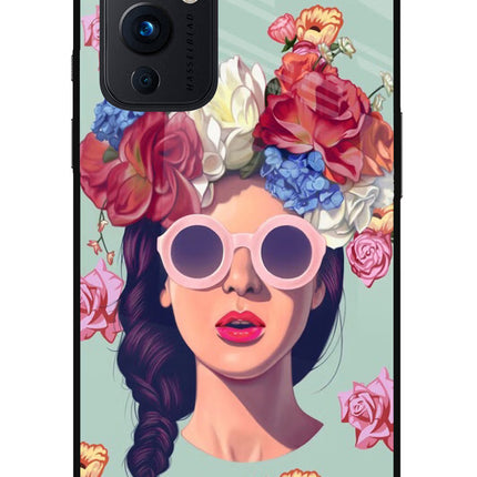 Pretty Girl Oneplus 9 Glass Case
