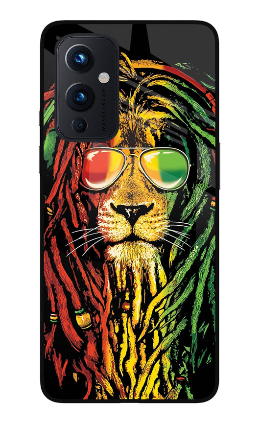 Rasta Lion Oneplus 9 Glass Case