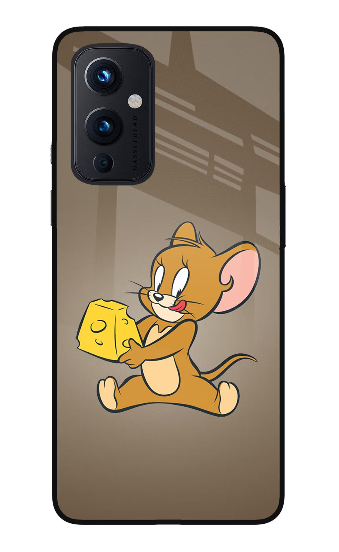 Jerry Oneplus 9 Glass Case Back Cover by Casekaro