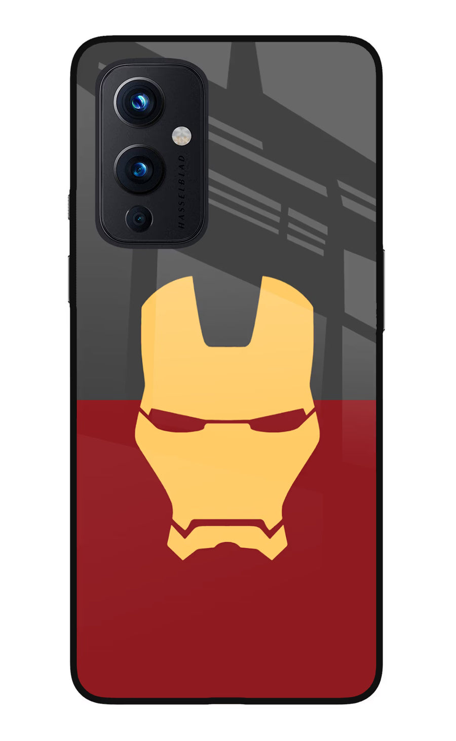Ironman Oneplus 9 Back Cover, Glass case