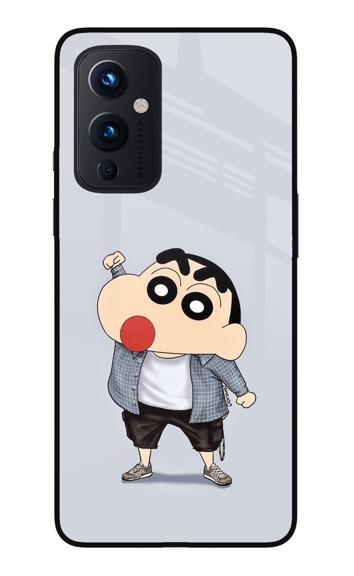 Shinchan Oneplus 9 Glass Case