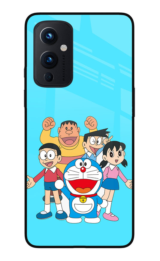 Doraemon Gang Oneplus 9 Glass Case