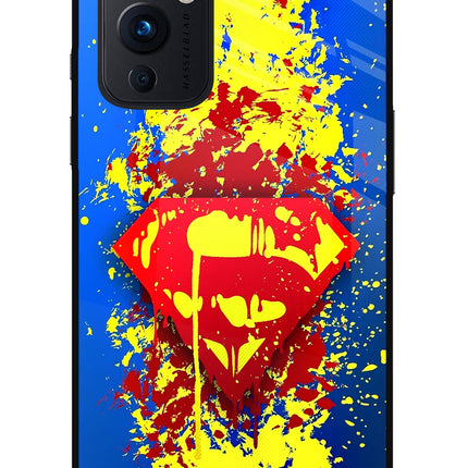 Superman logo Oneplus 9 Glass Case
