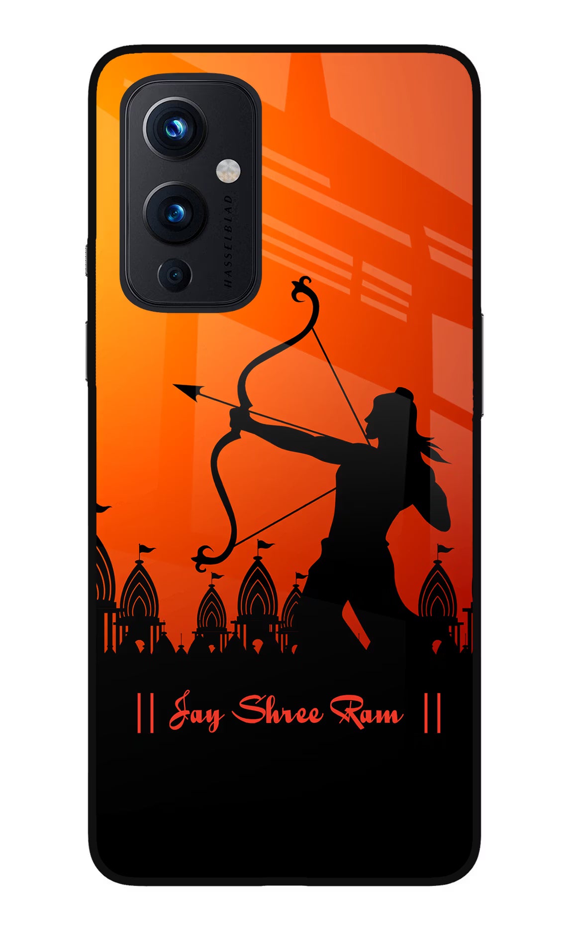 Lord Ram - 4 Oneplus 9 Glass Case Back Cover by Casekaro