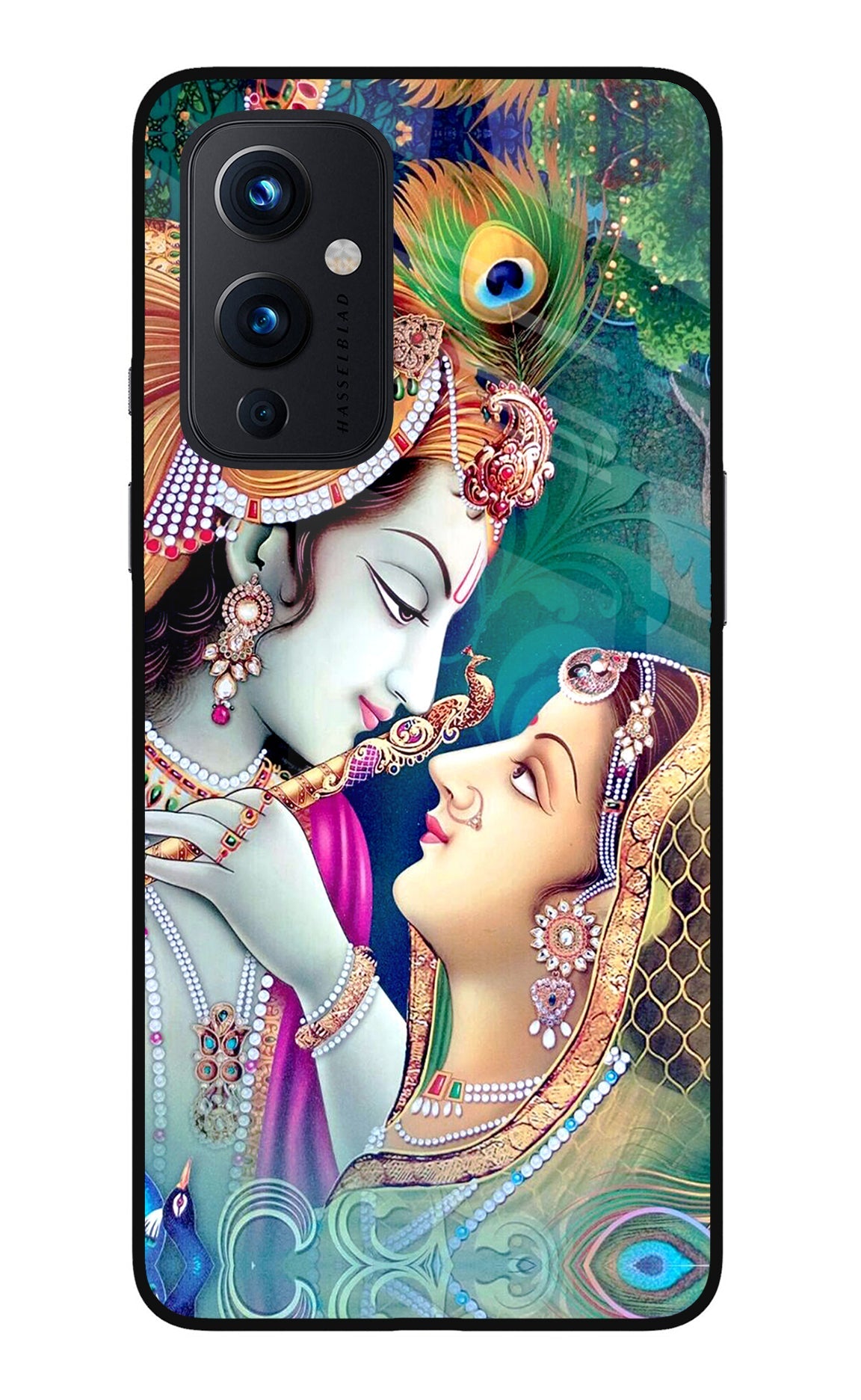 Lord Radha Krishna Oneplus 9 Glass Case