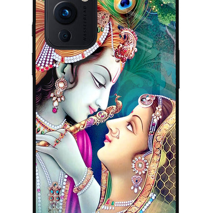 Lord Radha Krishna Oneplus 9 Glass Case