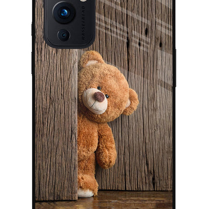 Teddy Wooden Oneplus 9 Glass Case