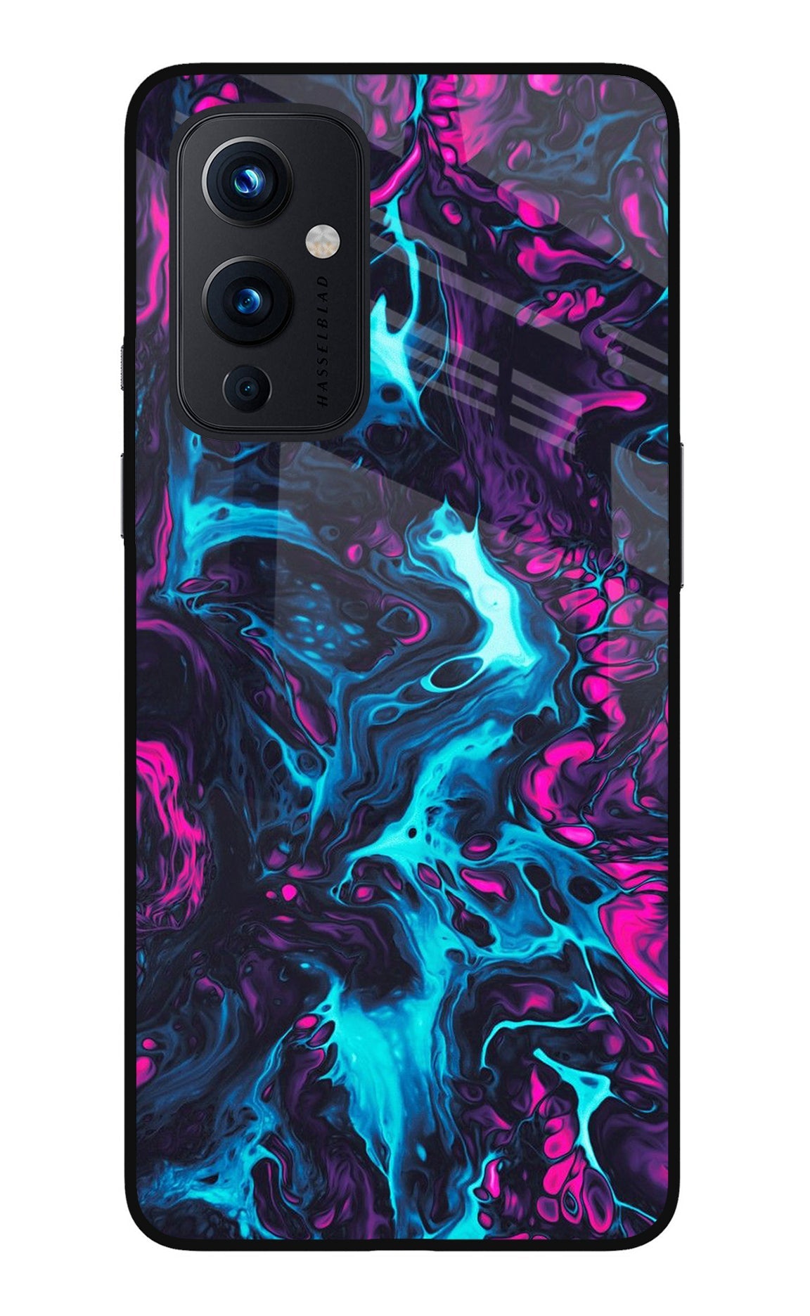 Abstract Oneplus 9 Glass Case