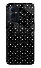 White Dots Oneplus 9 Glass Case