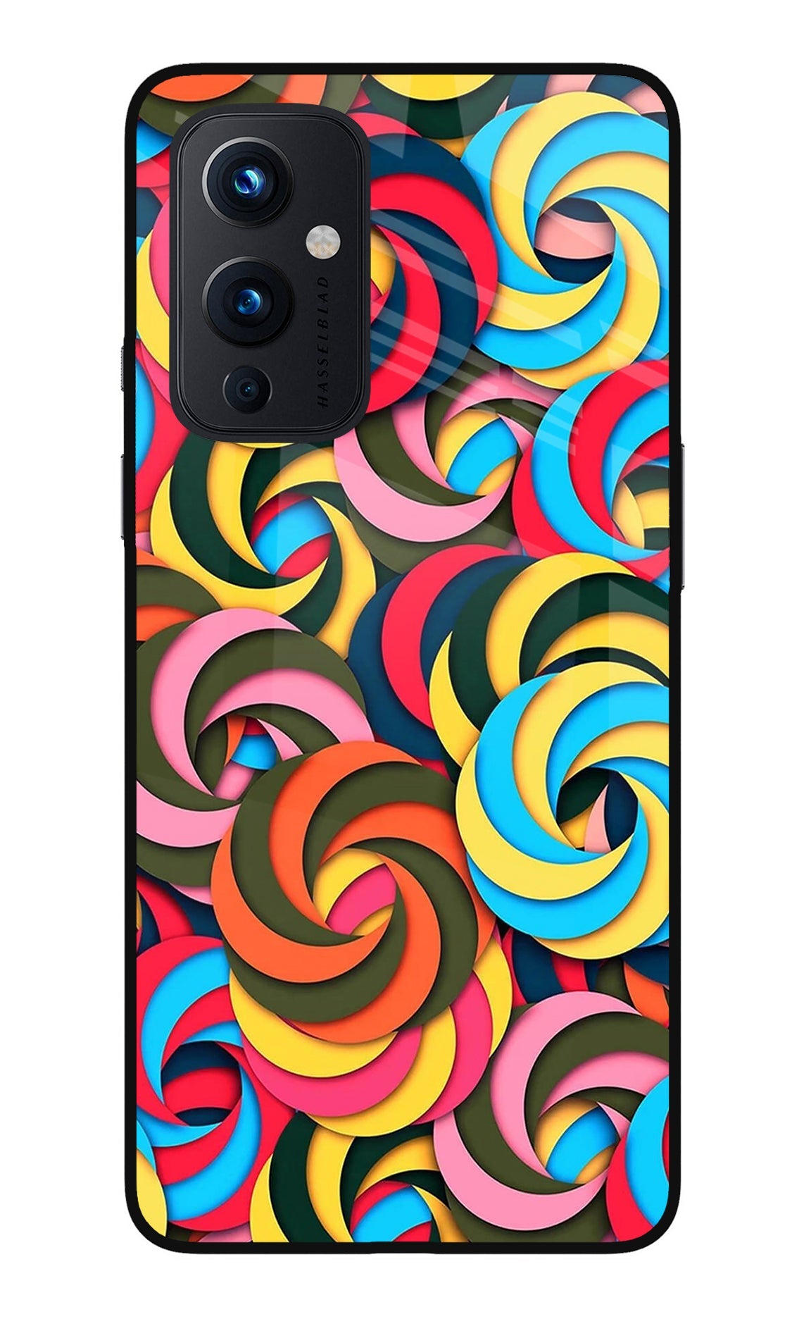 Spiral Pattern Oneplus 9 Glass Case