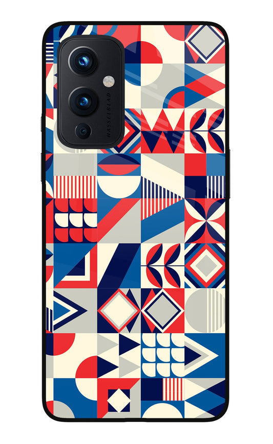 Colorful Pattern Oneplus 9 Glass Case