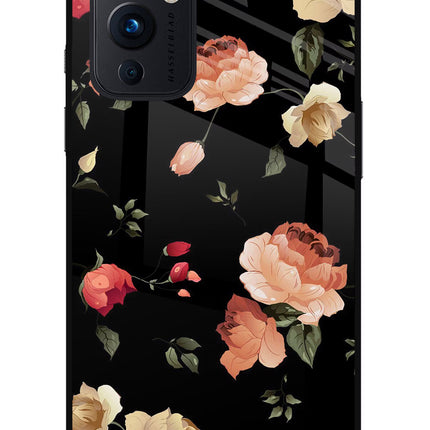 Flowers Oneplus 9 Glass Case