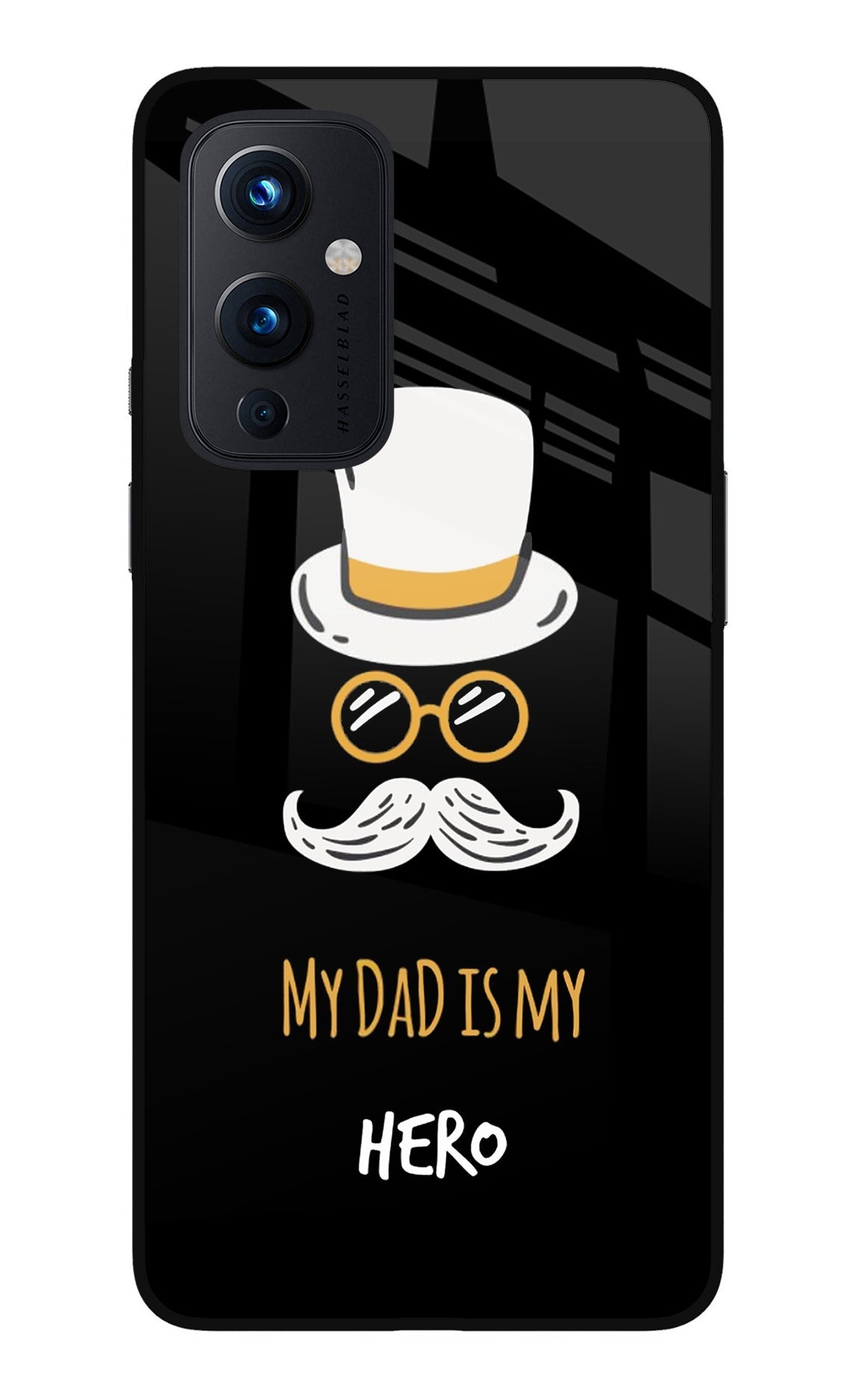 My Dad Is My Hero Oneplus 9 Glass Case