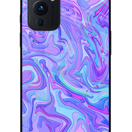 Glitter Oneplus 9 Glass Case Back Cover by Casekaro