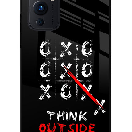 Think out of the BOX Oneplus 9 Glass Case Back Cover by Casekaro
