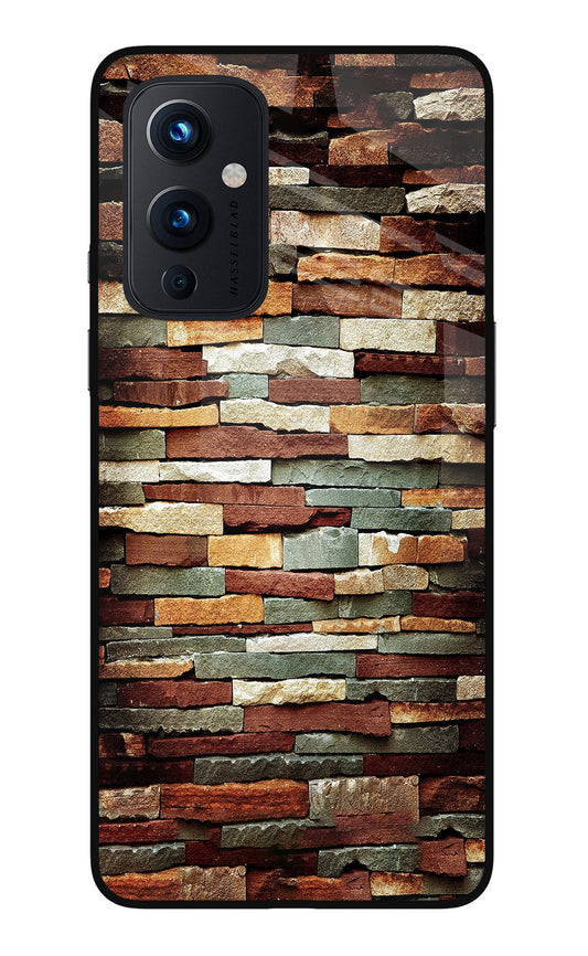 Bricks Pattern Oneplus 9 Glass Case