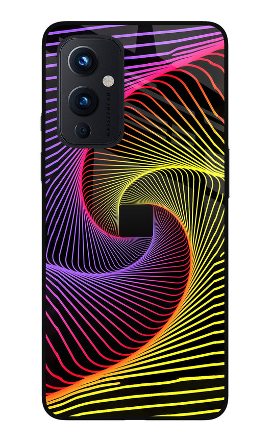 Colorful Strings Oneplus 9 Glass Case