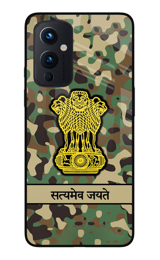 Satyamev Jayate Army Oneplus 9 Glass Case