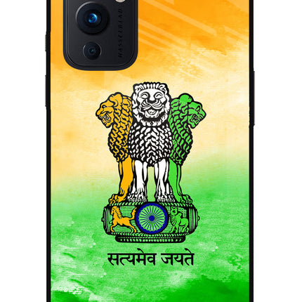 Satyamev Jayate Flag Oneplus 9 Glass Case