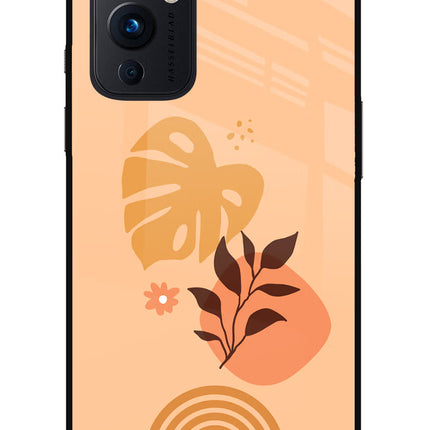 Bohemian Art Oneplus 9 Glass Case Back Cover by Casekaro