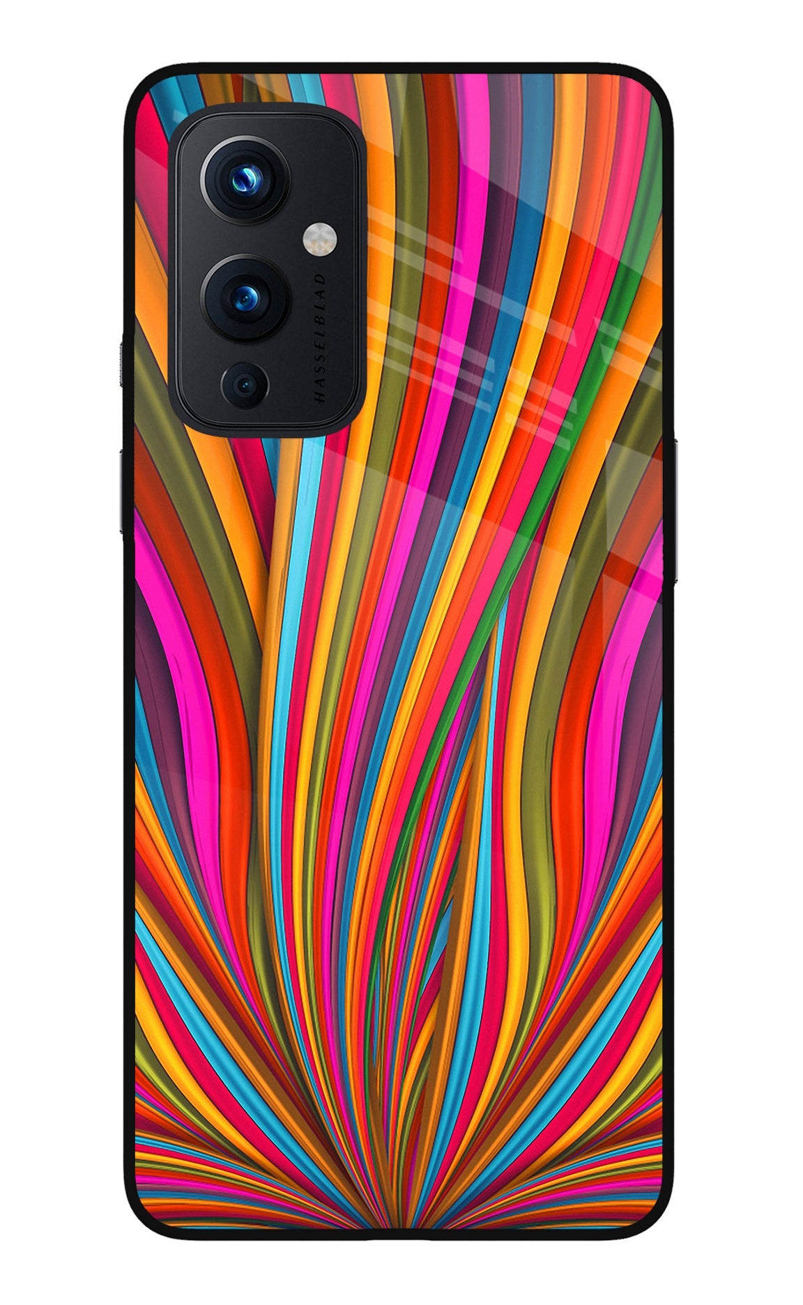 Trippy Wavy Oneplus 9 Glass Case