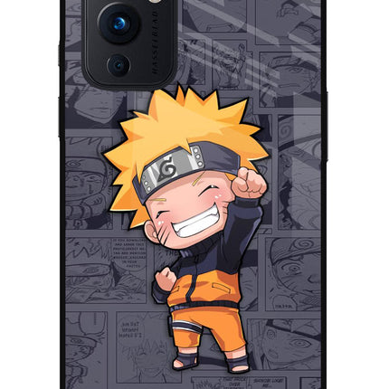Chota Naruto Oneplus 9 Glass Case Back Cover by Casekaro
