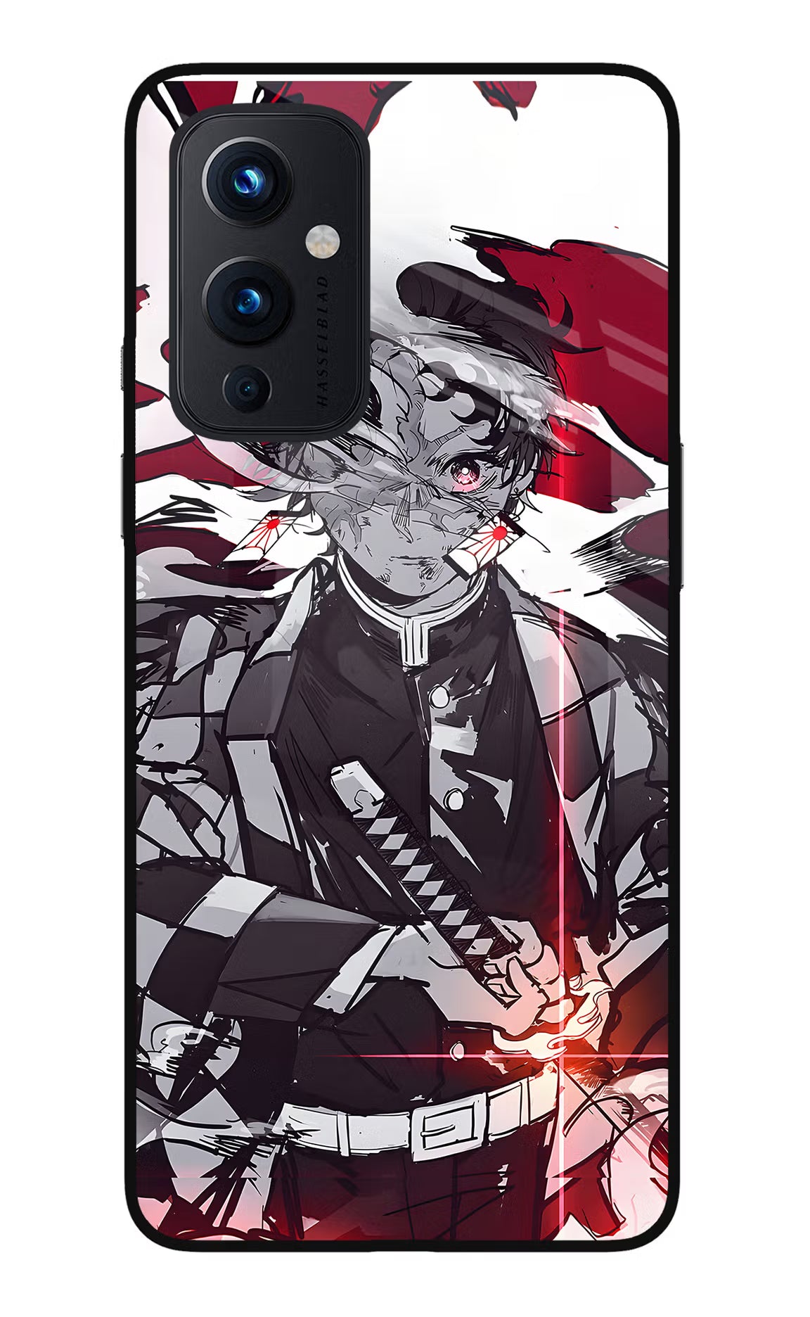 Demon Slayer Oneplus 9 Glass Case Back Cover by Casekaro