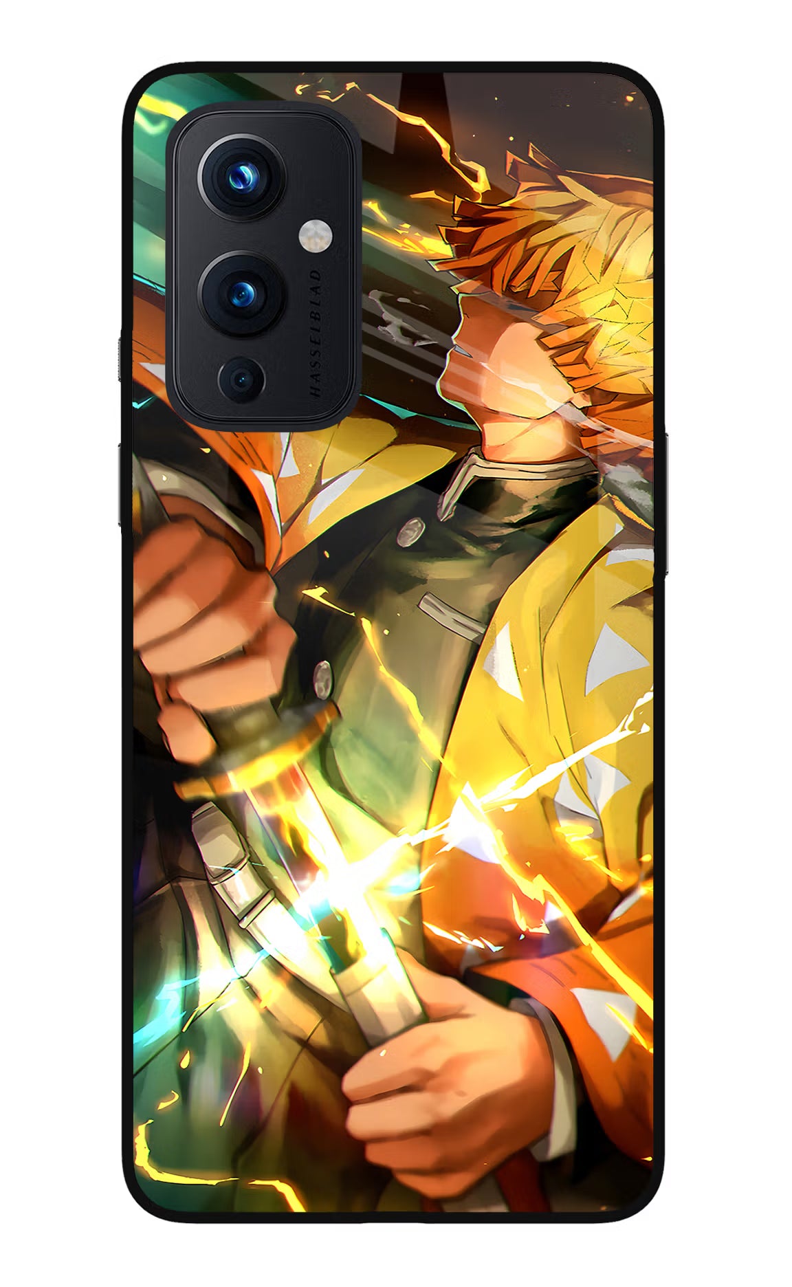 Demon Slayer Oneplus 9 Glass Case Back Cover by Casekaro