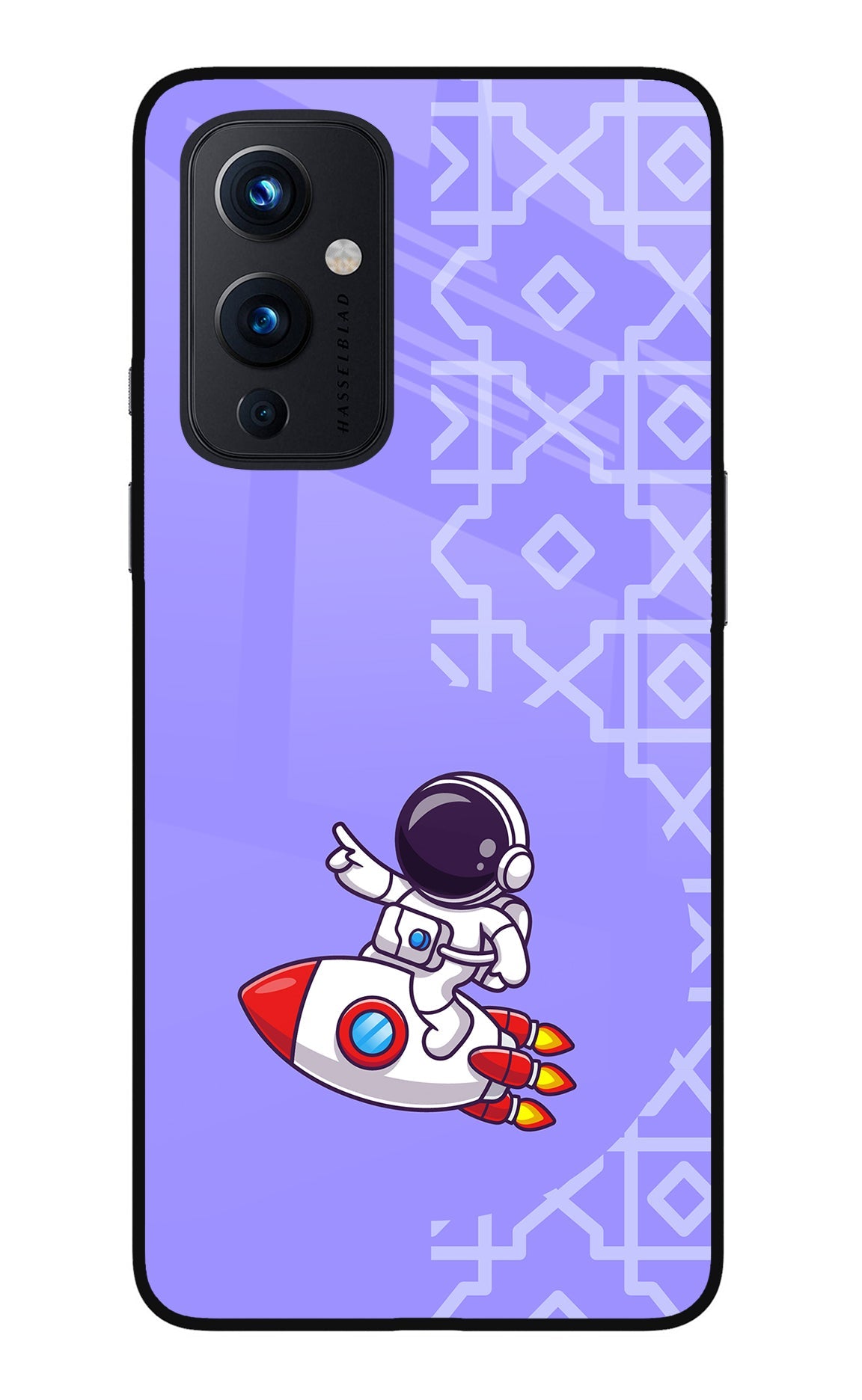 Cute Astronaut Oneplus 9 Glass Case