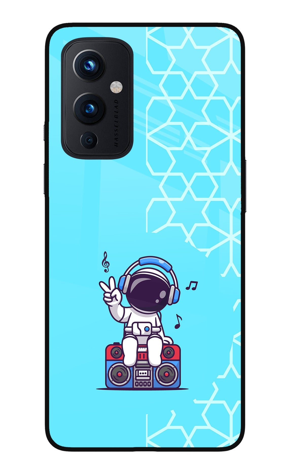 Cute Astronaut Chilling Oneplus 9 Back Cover