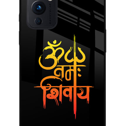 Om Namah Shivay Oneplus 9 Glass Case Back Cover by Casekaro