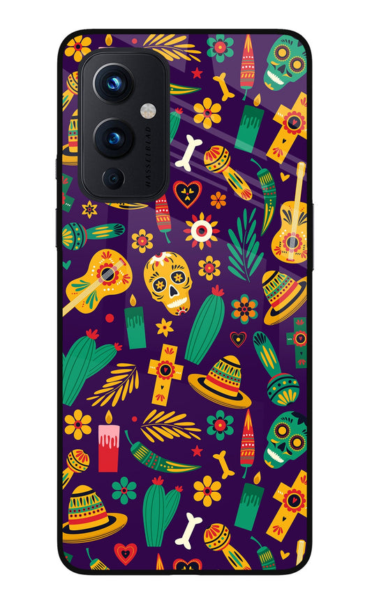 Mexican Artwork Oneplus 9 Glass Case