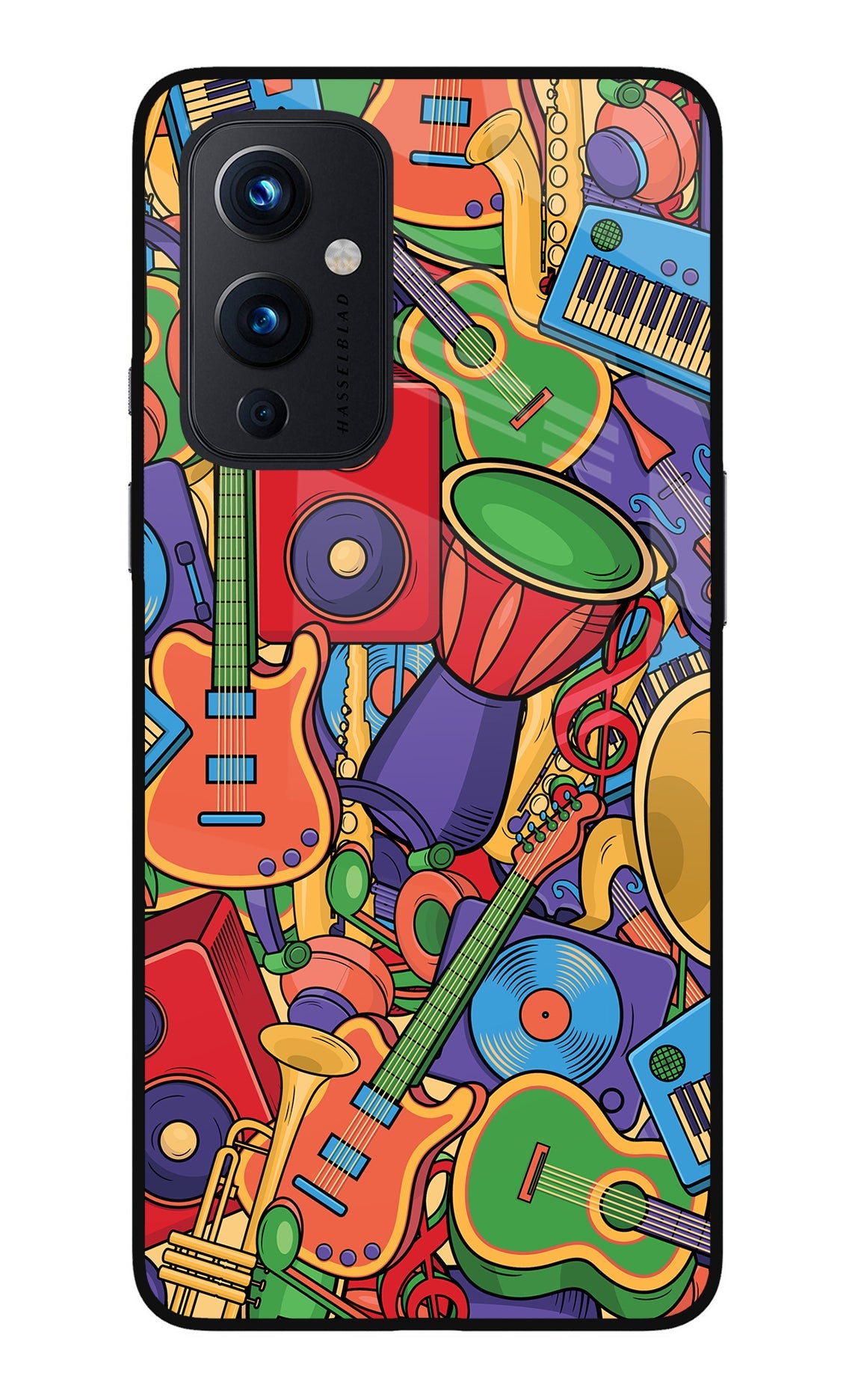 Music Instrument Doodle Oneplus 9 Back Cover