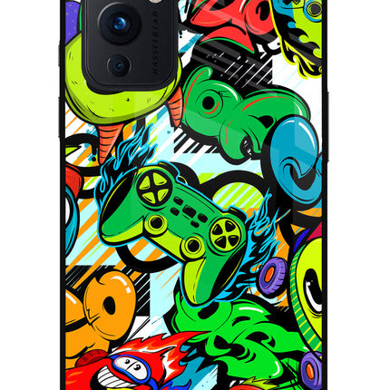 Game Doodle Oneplus 9 Glass Case