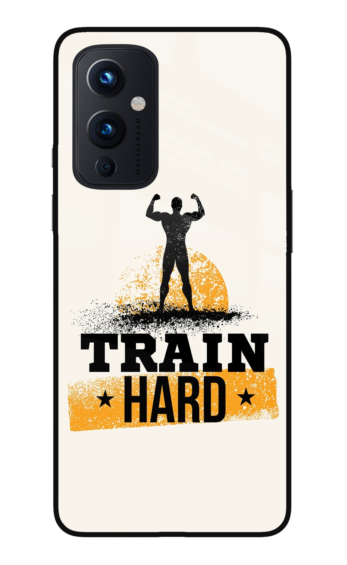 Train Hard Oneplus 9 Glass Case