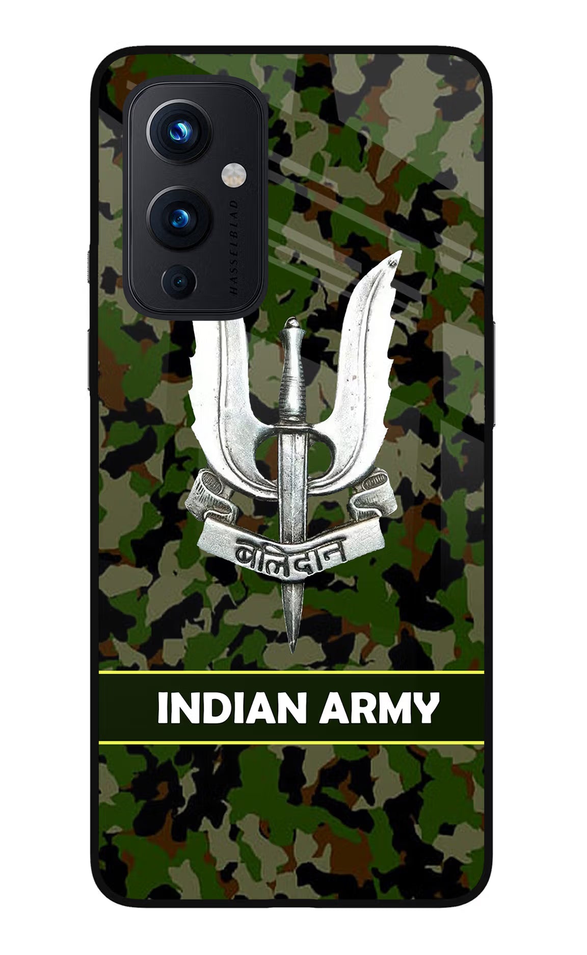 Balidan Indian Logo Oneplus 9 Glass Case Back Cover by Casekaro