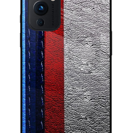 BMW Stripes Oneplus 9 Glass Case