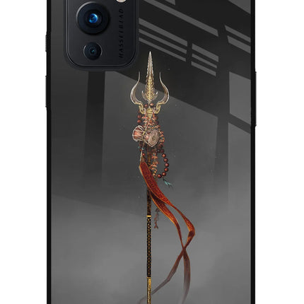 Shiv Trishul Oneplus 9 Glass Case