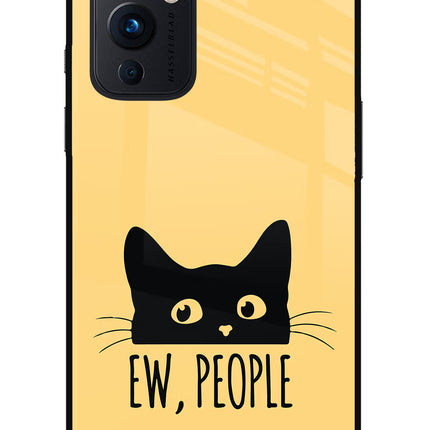 Ew People Catitude Oneplus 9 Glass Case