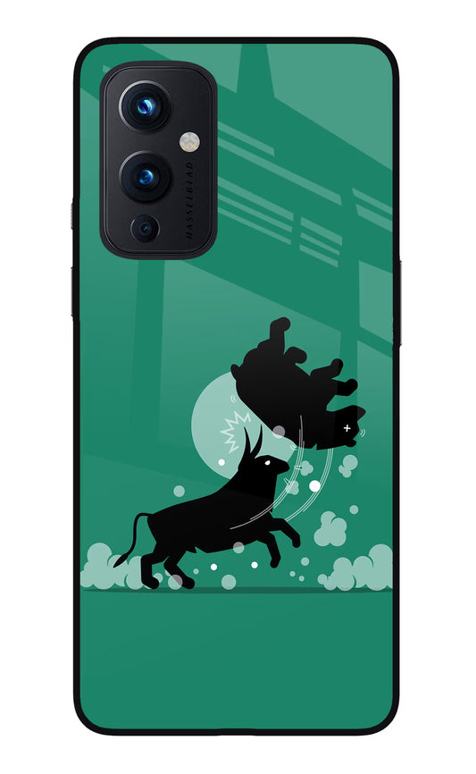 Bull Conqueror Oneplus 9 Glass Case