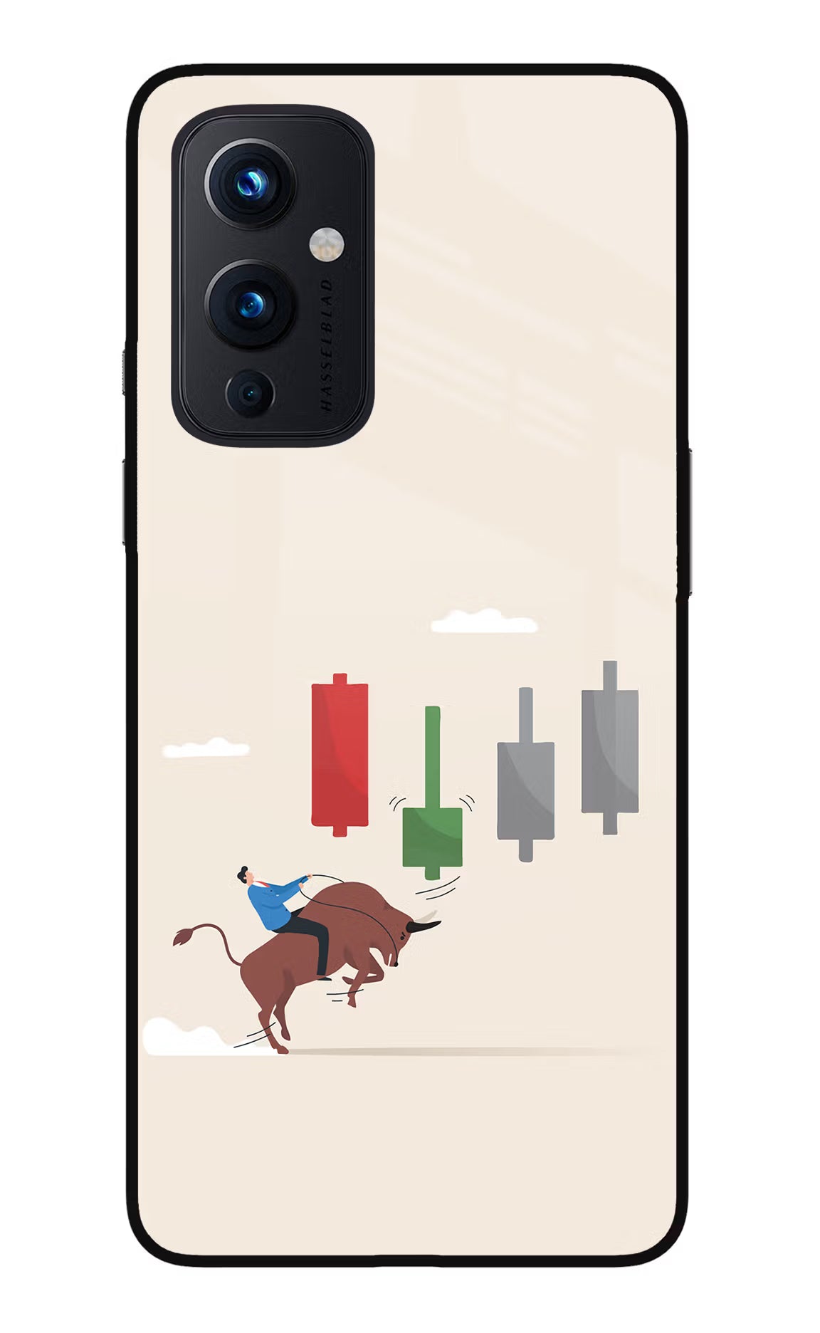 Bull Trading Momentum Oneplus 9 Glass Case