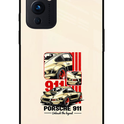 Classic Porsche 911 Oneplus 9 Glass Case