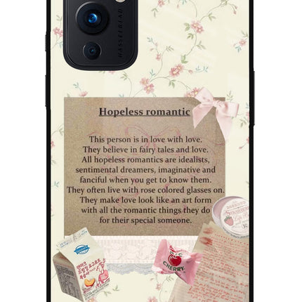 Hopeless Romantic Oneplus 9 Glass Case