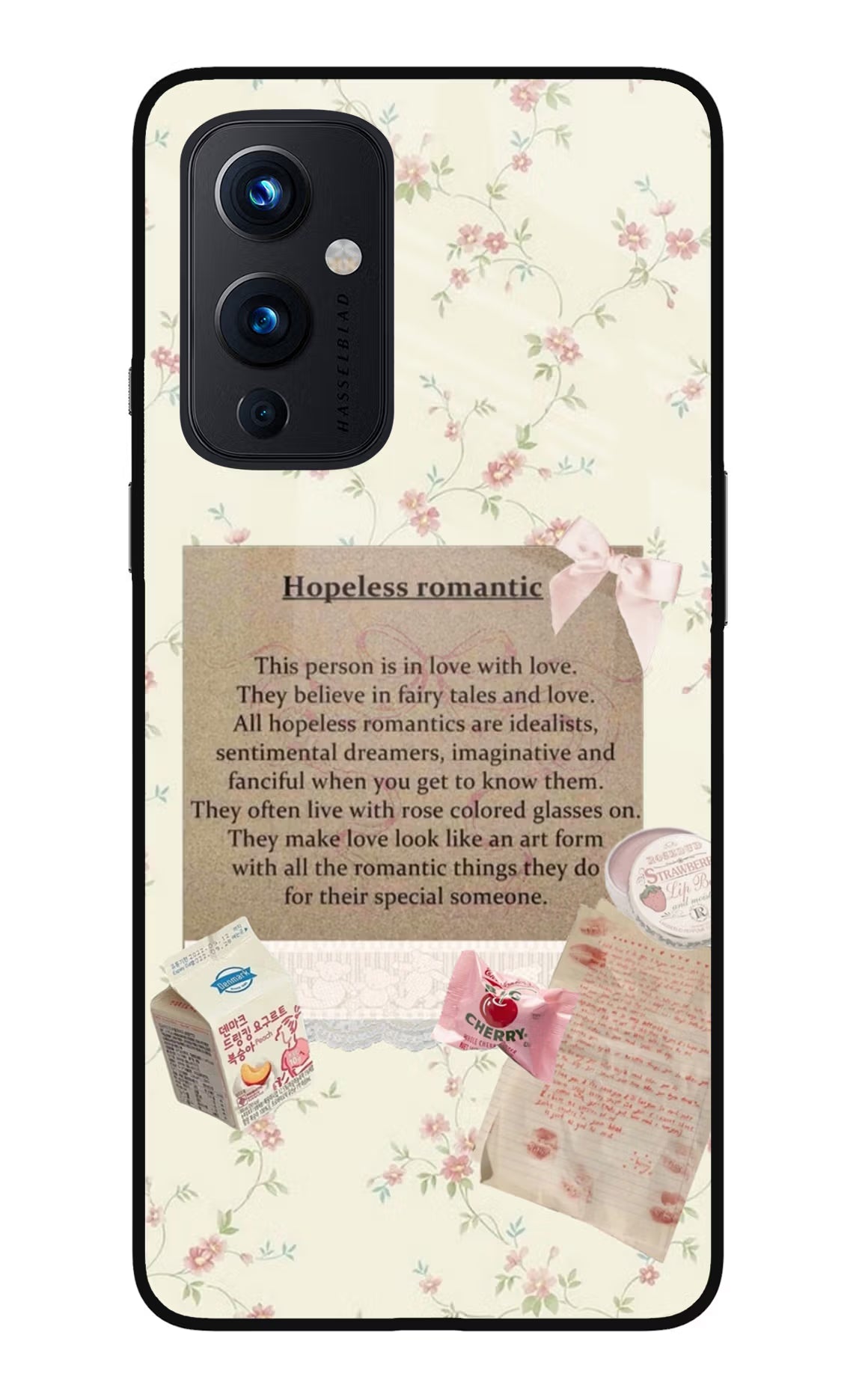 Hopeless Romantic Oneplus 9 Glass Case