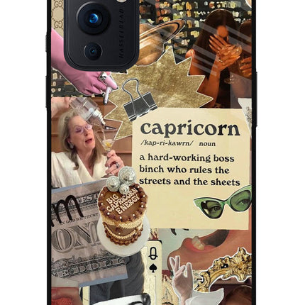 Capricorn Zodiac Oneplus 9 Glass Case