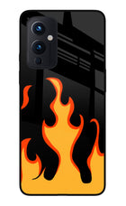Fired Up – Black Oneplus 9 Glass Case