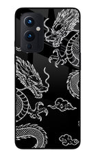 Twin Dragons Oneplus 9 Glass Case